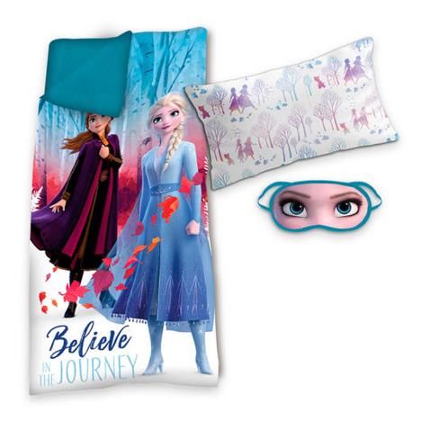 Disney Frozen 2 Sleeping Bag, Pillow & Eye mask Sleepover Set Extra Image 1
